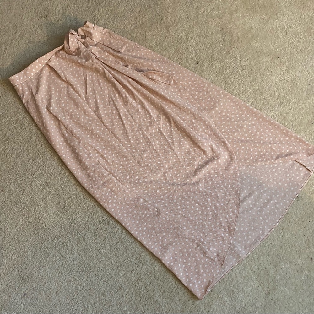 Polka Dot Wrap Skirt